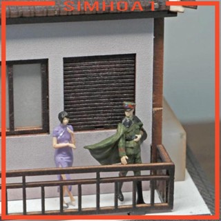 [Simhoa1] โมเดลฟิกเกอร์ สเกล 1:64 อุปกรณ์เสริม สําหรับรถไฟ Dioramas DIY