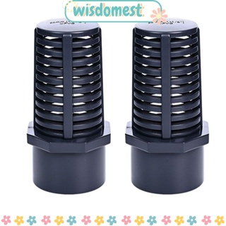 Wisdomest ตะกร้าตาข่ายกรองแรงดันน้ํา UPVC DN20 สีเทาเข้ม 2 ชิ้น