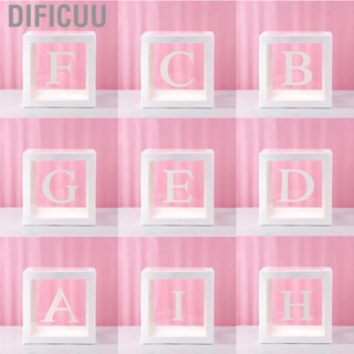 Dificuu Letters Clear Balloon Boxes High Transparency DIY Combination for Birthday Party Decorate Bridal Shower