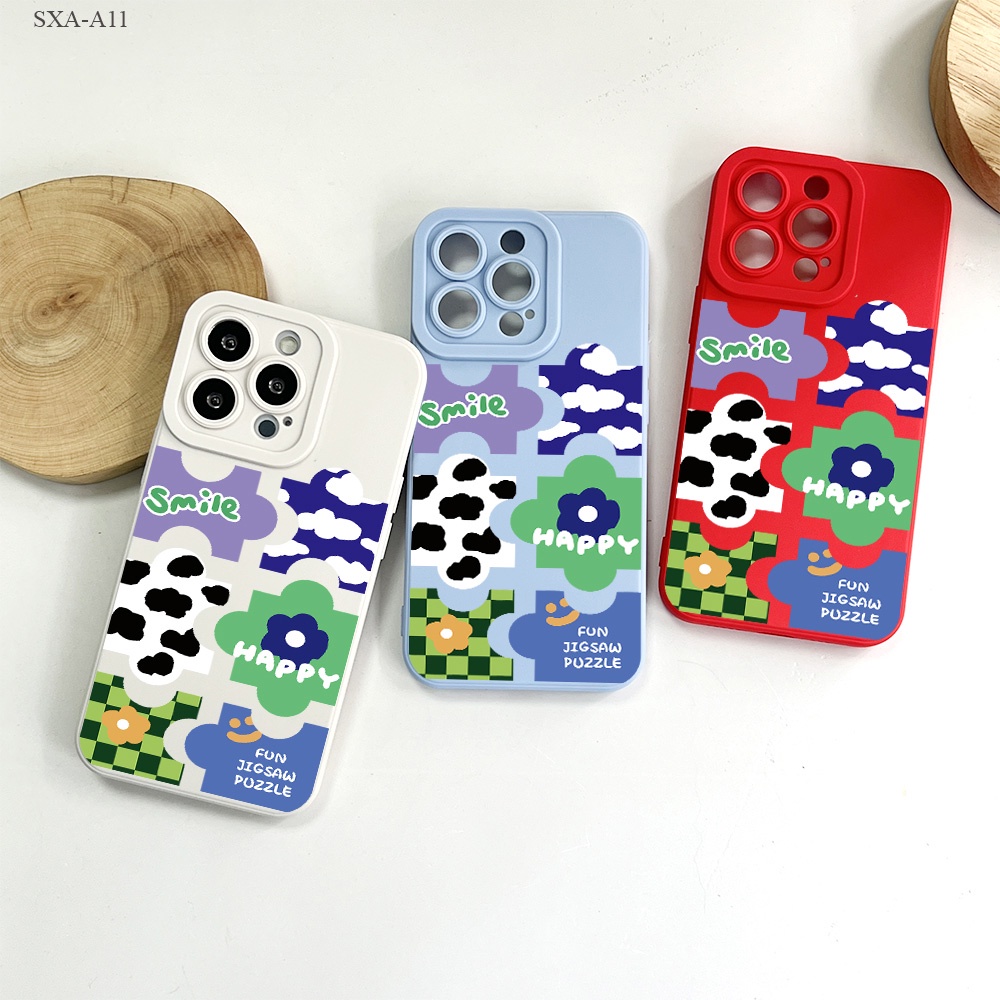 Samsung Galaxy A11 A12 A13 A23 A32 A51 A71 A52 A52S A50 A50S A30S A53 4G 5G Personality Puzzle  เคส