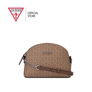 GUESS กระเป๋าสะพายผู้หญิง รุ่น SV872971 MCCLAIN MINI DOME CROSSBODY สีน้ำตาล