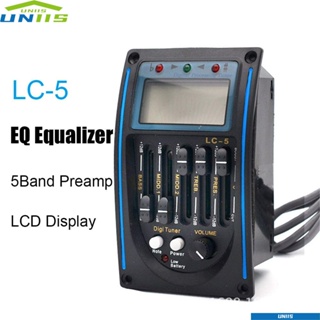 Uniis LC-5 กล่องแบตเตอรี่ EQ อีควอไลเซอร์ สําหรับกีตาร์