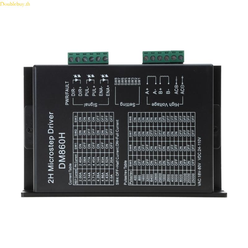 Doublebuy ไดรเวอร์สเต็ปมอเตอร์ดิจิทัล DM860H 200 DC24-80V 7 2A สําหรับ Nema 2334