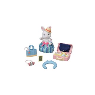 Sylvanian Families ชุดตุ๊กตา เฟอร์นิเจอร์ สําหรับเดินทาง [Uki Uki Uki - White Rabbit Mother] Df-19