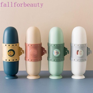 Fallforbeauty กล่องใส่แปรงสีฟันพลาสติก แบบพกพา สีชมพู เขียว ฟ้า ขาว สําหรับเดินทาง