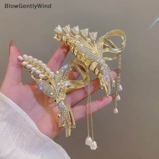 Blowgentlywind ใหม่ กิ๊บติดผม ประดับมุก ดอกไม้ แฟชั่นสําหรับผู้หญิง BGW