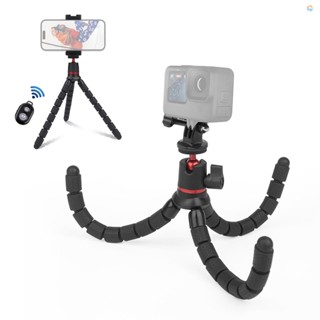 {Fsth} PULUZ Phone Tripod Tabletop Tripod Stand Octopus Flexible Tripod Holder 2kg/4.4lbs Load Capacity with Remote Control Phone Clip  Adapter Compatible with DSLR Cameras iP