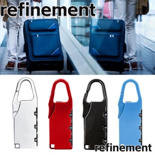 Refinement กุญแจล็อคตู้เสื้อผ้า กันขโมย แบบใส่รหัสผ่าน 3 หลัก โลหะผสมสังกะสี ขนาดเล็ก