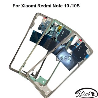 ใหม่ กรอบกลาง 6.43 นิ้ว แบบเปลี่ยน สําหรับ Xiaomi Redmi Note 10 10S 4G Poco M5s