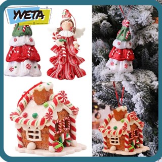 Yveta จี้แขวนตกแต่งต้นคริสต์มาส แบบนิ่ม รูปนางฟ้า หลากสี