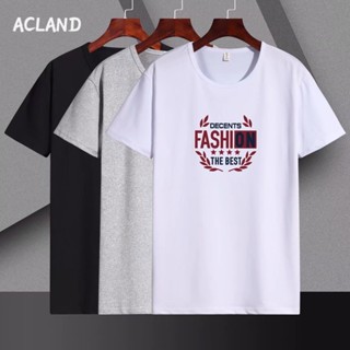 Acland เสื้อยืดผู้ชาย ผู้ชายเสื้อเชิ้ต เสื้อยืด ผ้านุ่ม ใส่สบาย ไม่หด ไม่ต้องรีด 36Z230908