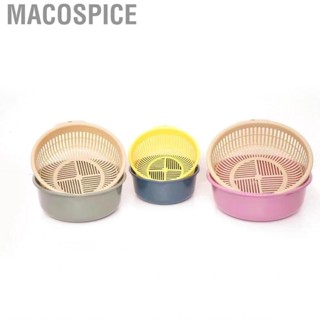 Macospice Kitchen Colander PP Safe Double Layer Rice Fruit Storage Draining  for Vegetable Washing