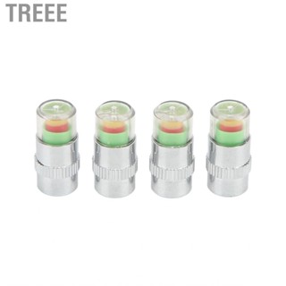 Treee Tire Pressure  Valve Cap  Accurate Universal 3 Colors  Indicator 2.4Bar for Motorcycles Cars