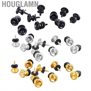 Houglamn Guitar Strap Peg  10 Pcs Lock Button Unique Metal Adjustable for Bass