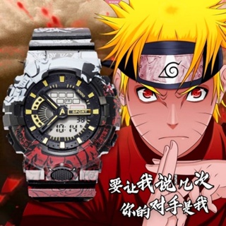 ใหม่ NARUTO นาฬิกาข้อมืออิเล็กทรอนิกส์ เรืองแสง กันน้ํา อเนกประสงค์ สําหรับเด็กนักเรียน [ZXL]