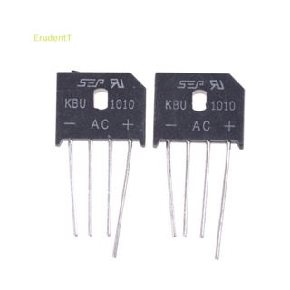 [ErudentT] วงจรเรียงกระแสไดโอด KBU1010 10A 1000V เฟสเดียว 2 ชิ้น [ใหม่]