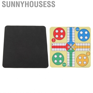 Sunnyhousess Flying Chess Mat  Party Board Games Foldable Versatile Leather for Travel