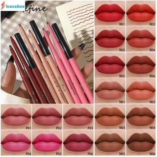 Maxfine18 สี Lip Liner ลิปสติก Dual-ใช้ Matte Lip ปากกาทนทานแต่งหน้า-ฟรีหญิงเครื่องมือแต่งหน้าความงามปากกา ICECUBES