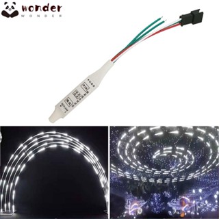 Wonder แผงควบคุมไฟ LED 3 คีย์ ปรับสีได้ ขนาดเล็ก DC5V-24V สําหรับ WS2811 WS2812