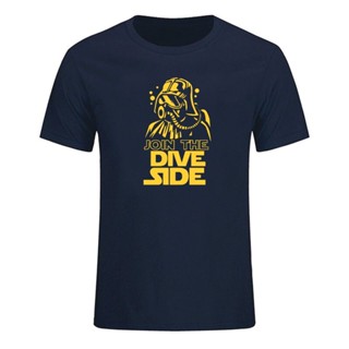 เสื้อยืด พิมพ์ลาย Dive Side Dark Underwater สําหรับผู้ชาย