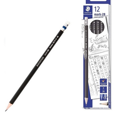 ดินสอไม้ระบายของสอบ STAEDTLER mars 2B(12แท่ง/กล่อง)