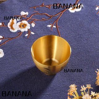 Banana1 ถ้วยน้ําศักดิ์สิทธิ์ ถ้วยบูชาพระพุทธรูปโบราณ ตกแต่งบูชา ปะการัง ทองแดงบริสุทธิ์ ชามสละบ้าน