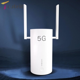 Tcuteit เราเตอร์ 5G พร้อมเสาอากาศกว้าง CPE 5G (พร้อมปลั๊ก EU US UK สําหรับครอบครัว ในร่ม