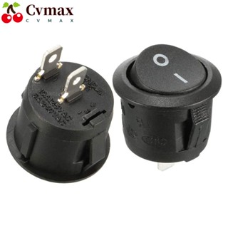 Cvmax แผงสวิตช์ไฟ พลาสติก กันน้ํา สีดํา อุปกรณ์เสริม สําหรับรถยนต์ 2 ชิ้น