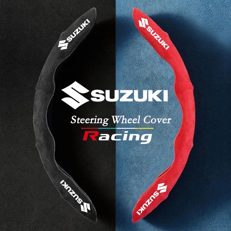 ปลอกหนังหุ้มพวงมาลัยรถยนต์ กันลื่น ดูดซับเหงื่อ สําหรับ Suzuki Swift Sport Xl7 Vitara Jimny S-cross Sx4 Presso Ciaz Ertiga Celerio