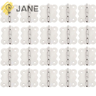 Jane บานพับประตู โลหะผสม สีเงิน ทนทาน 20 ชิ้น