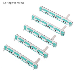 Spef โพเทนชิโอมิเตอร์ สไลด์ตรง แบบคู่ B103 B10K FE 75 มม. 5 ชิ้น