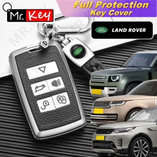 【Mr.Key】เคสกุญแจรถยนต์ หนัง TPU สําหรับ Land Rover Range Rover Evoque Discovery Sport Velar F-Pace F-Type XE XF XJ