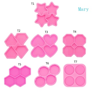 Mary แม่พิมพ์ซิลิโคนเรซิ่น อีพ็อกซี่ 4 ช่อง สําหรับทําเครื่องประดับ งานฝีมือ DIY