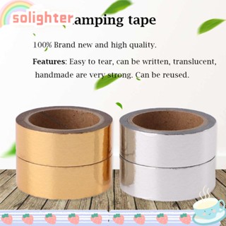 Solighter เทปสติกเกอร์ DIY สีพื้น สําหรับตกแต่งเครื่องเขียน