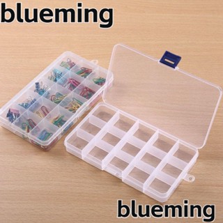 Blueming2 กล่องพลาสติกใส ทรงสี่เหลี่ยม ขนาดเล็ก 5 ขนาด สําหรับใส่เครื่องประดับ ลูกปัด