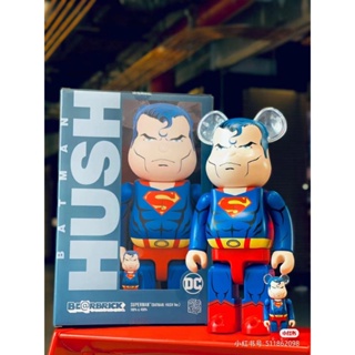 ตุ๊กตาฟิกเกอร์ Superman Iron Man Spiderman X Bearbrick ABS 400% ขนาด 28 ซม. ของขวัญ ของเล่นสําหรับเด็ก