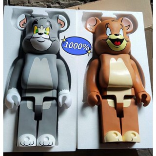 ฟิกเกอร์ PVC รูปหนู แมว Tom &amp; Jerry Bearbrick Be@rbrick ขนาด 70 ซม. 1000% ของเล่น สําหรับของขวัญ