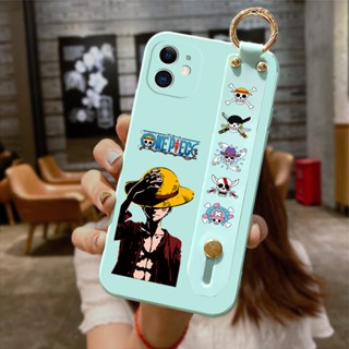 เคสโทรศัพท์มือถือ ซิลิโคน กันกระแทก กันรอยกล้อง ลายอนิเมะลูฟี่ พร้อมสายรัดข้อมือ สําหรับ Realme X50 Pro V11 V15 5G Realme X3 SuperZoom