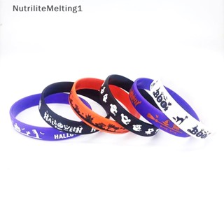 [NutriliteMelting1] สร้อยข้อมือยางซิลิโคน ลาย Happy Helloween สําหรับปาร์ตี้ฮาโลวีน 8 ชิ้น 2023 [TH]