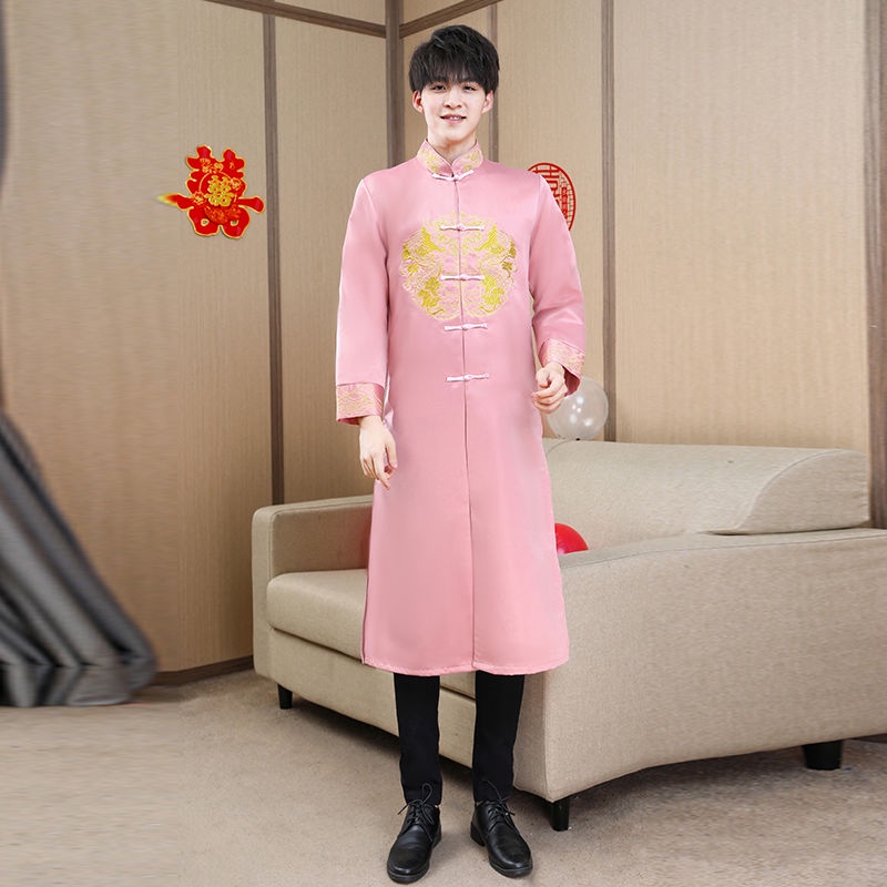 中 中国เครื่องแต่งกายบาโรกีบารา装男装头中国风装大衣式服套装สไตล์ที่ดีที่สุดผู้ชายชุดพี่ชายชุดถังสูทผู้ชายจีนตลก9.26 - รูปที่ 4