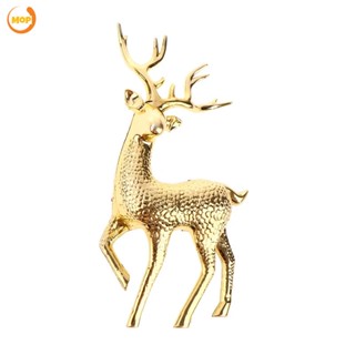 คริสต์มาส Reindeer รูปปั้นน่ารัก Sika Deer เครื่องประดับสำหรับตกแต่งบ้าน Shop ตู้โชว์พลาสติกต้นคริสต์มาสประดิษฐ์ Summit บ้าน Elk เครื่องประดับ Shop ตู้โชว์,Wow เรือใน 24 ชั่วโมง