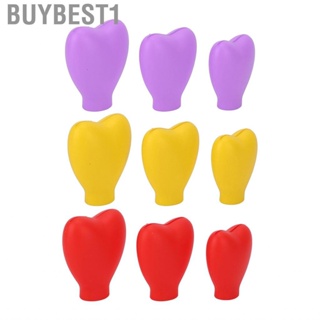 Buybest1 3Pcs Portable Makeup Brush Covers Reusable Silicone Portector Guards Cover