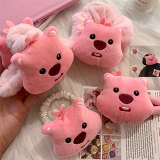 กิ๊บติดผม ลายการ์ตูนอนิเมะ Kawali Pink Little Beaver Loopy น่ารัก เครื่องประดับผม สําหรับเด็กผู้หญิง