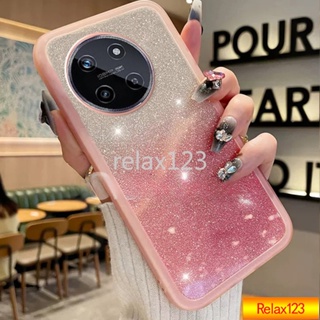 เคสโทรศัพท์มือถือ ซิลิโคนนิ่ม TPU ใส กันกระแทก แต่งกลิตเตอร์ ระยิบระยับ สําหรับ Realme 11 4G 5G NFC 2023