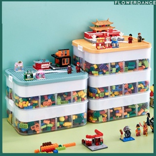 Lego Storage Box Multifunctional Toy Storage Box With Lid Storage Box Building Blocks Storage Box Childrens Gift flower