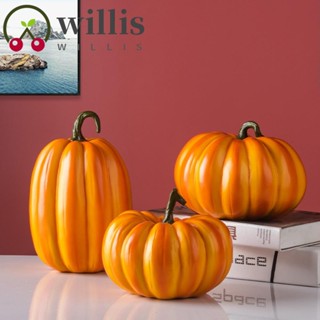 Willis ฟักทองปลอม เรซิ่น ขนาดใหญ่ สําหรับตกแต่งปาร์ตี้ฮาโลวีน DIY