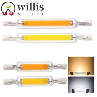 Willis หลอดไฟ COB หรี่แสงได้ 110v 220v R7S 360 องศา แบบเปลี่ยน