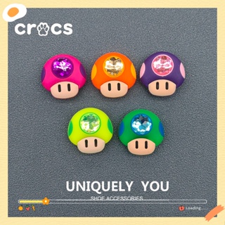 Crocs jibbitz รองเท้าแตะ ลายการ์ตูนเห็ดน่ารัก สไตล์เกาหลี