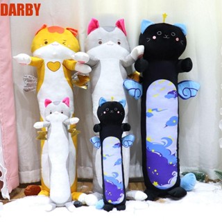 Darby ตุ๊กตาแมวยาว ตุ๊กตาการ์ตูนสัตว์ ที่มีสีสัน เบาะยาว กอด แมวยาว ยัดไส้ ตุ๊กตานุ่ม เลกกิ้งแมว ยาว แมว ตกแต่งบ้าน