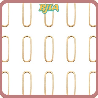 Bja แหวนทองเหลือง ทรงวงรี สีทอง สําหรับทําเครื่องประดับ
